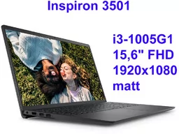 Dell Inspiron 3501 i3-1005G1 8GB 512SSD 15,6 FHD 1920x1080 Win10
