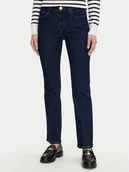 Spodnie damskie - Tommy Hilfiger Jeansy WW0WW42197 Granatowy Bootcut Fit - miniaturka - grafika 1
