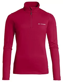 Swetry damskie - Vaude Damski sweter Livigno Halfzip II różowy Crimson Red 42 - grafika 1