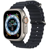 Smartwatch - Apple Watch Ultra GPS + Cellular 49mm Tytan MQFK3WB/A Czarny - miniaturka - grafika 1