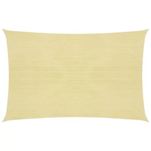 vidaXL Żagiel przeciwsłoneczny, 160 g/m, beżowy, 2x3,5 m, HDPE vidaXL - Parasole ogrodowe - miniaturka - grafika 1