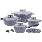 Zestawy garnków i patelni - Klausberg Zestaw garnków KLAUSBERG KB-7325 Marmo, 12 elementów - miniaturka - grafika 1