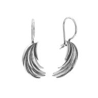 Kolczyki - Srebrne kolczyki długie skrzydła Anioła pr925 - miniaturka - grafika 1