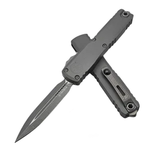 Nóż automatyczny OTF Microtech Ultratech D/E Gen III ZBP Natural Clear Aluminium, Apocalyptic M390MK by Tony Marfione (1122-10APNC) - Noże - miniaturka - grafika 1