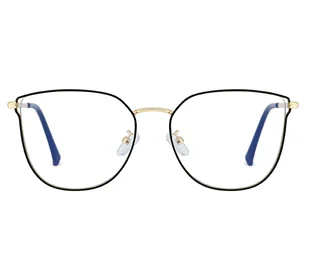 Okulary kocie do komputera damskie z filtrem BLUE Light zerówki 2555A (wideo) - Okulary korekcyjne, oprawki, szkła - miniaturka - grafika 1