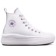 Trampki damskie - Buty Converse Chuck Taylor All Star Move Platform A03667C - białe - miniaturka - grafika 1