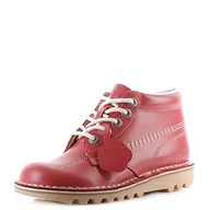 Kozaki damskie - Kickers Damskie kozaki Kick Hi' z krótką cholewką, Red Light Cream, 42 EU - miniaturka - grafika 1