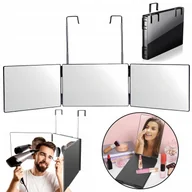 Lusterka do makijażu - 3-KIERUNKOWE Składane Wiszący Lustro Próżności, Hd 360 Lusterko Do Makijażu - miniaturka - grafika 1