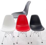 D2.Design Krzesełko JuniorP016 czerwone, chrom. nogi 5394