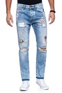 Spodnie męskie - Wrangler, Spodnie męskie, Boyton Blue Tomorrow W16Egw13N, rozmiar W30 L32 - miniaturka - grafika 1
