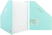Teczki i skoroszyty - System wolnostąjący harmonijkowy Deli a4 seria macaron zielony - miniaturka - grafika 1