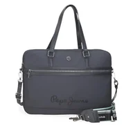 Torby na laptopy - Pepe Jeans Corin Torba na Laptopa 15,6 cala Szary 40x30x5 cms Poliester i PU 6L by Joumma Bags, Szary, Talla única, torba na laptopa - miniaturka - grafika 1