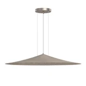 Lampy sufitowe - Stożkowa lampa zwisająca Brito 5069 Shilo regulowana nad wyspę platyna - miniaturka - grafika 1