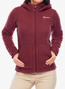 Polar damski Berghaus Darria FZ Hooded Jacket - garnet - Kurtki męskie - miniaturka - grafika 1