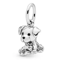 Wisiorki - Zawieszka SREBRO 925 Charms koralik do PANDORA Piesek - miniaturka - grafika 1