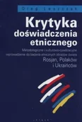 Książki o kulturze i sztuce - Krytyka doświadczenia etnicznego - miniaturka - grafika 1