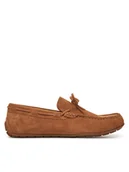 Mokasyny męskie - Gino Rossi Mokasyny LIMONE-01 122AM Brązowy - miniaturka - grafika 1
