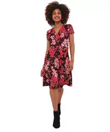 Sukienki - Joe Browns Damska plisowana sukienka z dżerseju do kolan z przodu, wielokolorowa, 18, multi, 44 - miniaturka - grafika 1