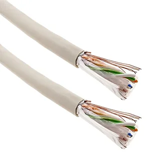 BeMatik - Sztywny, szary bęben na kabel sieciowy Ethernet kat. 6 FTP o długości 100 m - Kable miedziane - miniaturka - grafika 1