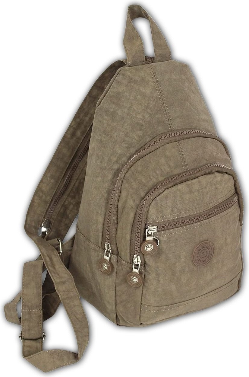 Torba Street Crinkle Nylon damski plecak rekreacyjny brązowy 21x13x35 D2ORJ200N