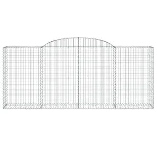 Kosze gabionowe, 13 szt, 300x50x120/140cm, galwanizowane żelazo - Ogrodzenia - miniaturka - grafika 5