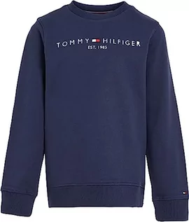 Bluzy dla dziewczynek - Tommy Hilfiger KS0KS00212 Bluza dziecięca Essential unisex, Twilight Navy., 3 Lat - grafika 1