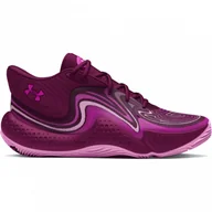 Buty sportowe męskie - Buty do koszykówki uniseks Under Armour UA Spawn 6 Mid - różowe - miniaturka - grafika 1