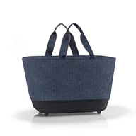 Torby i wózki na zakupy - Koszyk SHOPPINHBASKET, herringbone dark blue, Reisenthel - miniaturka - grafika 1