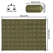 Inne - TEMU 1 szt. Wielofunkcyjny Koc na Zewnątrz do Kempingu, Awaryjne Ciepło, Gruby Koc Piknikowy - miniaturka - grafika 1