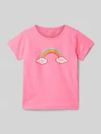 Koszulki dla dziewczynek - T-shirt z nadrukowanym motywem - miniaturka - grafika 1