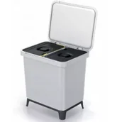 Kosze na śmieci - Prosperplast Keden kosz na śmieci systema - popielaty 2 x 10 l - miniaturka - grafika 1