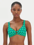 Stroje kąpielowe - Seafolly Góra od bikini Sorrento 31467-277 Zielony - miniaturka - grafika 1