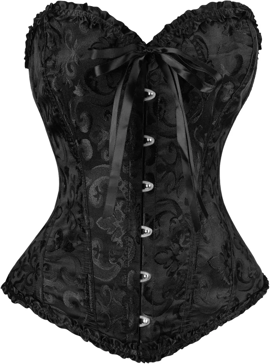 GORSET DAMSKI POD BIUSTEM KORONKOWY STEAMPUNK GOTYCKI TOP NA STUDNIÓWKĘ