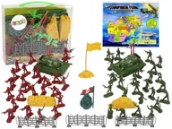 Figurki dla dzieci - Duży Zestaw Militarny Wojskowy Żołnierze Czołgi - miniaturka - grafika 1
