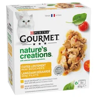 Mokra karma dla kotów - Gourmet Nature's Creations, 8 x 85 g - Kurczak i indyk - miniaturka - grafika 1
