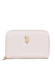 U.S. Polo Assn. Duży Portfel Damski BIUXT8383WVP Beżowy - Portfele - miniaturka - grafika 1