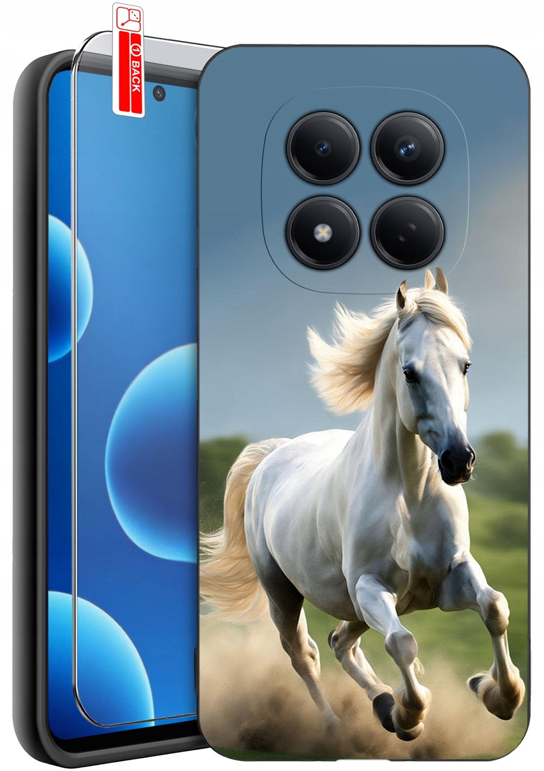 krainaGSM Etui Do Xiaomi Redmi Note 15 Pro 5G Wzory Silikonowe Matt Case + Szkło