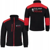 Bluzy męskie - POLAR Z HAFTEM JHK 340 g PREMIUM POLAND ELITE DRIVER KIEROWCA PREZENT L - miniaturka - grafika 1
