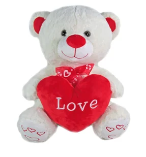 Sun-day, Maskotka, Miś Z Sercem "Love", 40 Cm - Maskotki i pluszaki - miniaturka - grafika 1
