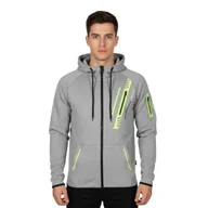 Bluzy męskie - Bluza męska Canadian Peak Gunter z kapturem szara-XXL - miniaturka - grafika 1