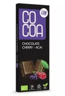 Zdrowa żywność - CZEKOLADA SUROWA WIŚNIA - ACAI BIO 40 g - COCOA - miniaturka - grafika 1