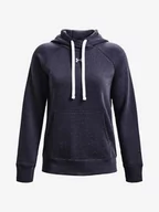 Bluzy sportowe damskie - Bluza damska Under Armour  Rival Fleece HB Hoodie-GRY L - miniaturka - grafika 1