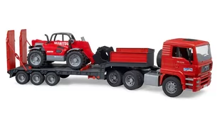 Bruder, MAN TGA Man, Laweta z ładowarką Manitou MLT 633, BR-02774 - Samochody i pojazdy dla dzieci - miniaturka - grafika 1