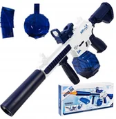 Zabawki i gry sportowe - Karabin Na Wodę Automatyczny Pistolet Dla Dzieci Sikawka 2 Magazynki Led - miniaturka - grafika 1