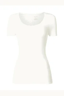 T-shirt o kroju personal fit z mieszanki bawełny i elastanu - Schiesser - Koszulki i topy damskie - miniaturka - grafika 1