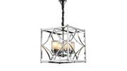 Lampy sufitowe - Lumina Deco Deco LAMPA WISZĄCA LOFT CHROMOWANA QUADRATO LDP 1223-4 (CHR) - miniaturka - grafika 1