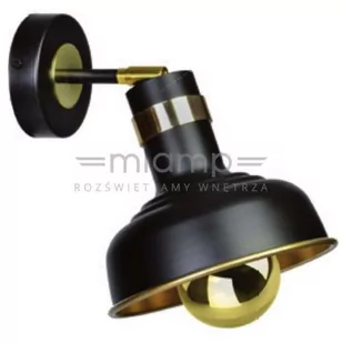 Milagro Kinkiet MARGO BLACK/GOLD 1xE27 MLP6208 MLP6208 - Lampy ścienne - miniaturka - grafika 1
