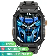 Smartwatch - Rubicon RNCF24 Czarny - miniaturka - grafika 1