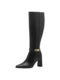 Marco Tozzi Damskie długie buty 2-25508-43 modne kozaki, czarne, 37 EU, czarny, 37 EU - Kozaki damskie - miniaturka - grafika 1