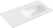 Umywalki - Mexen Vela umywalka wpuszczana w blat prawa 91 x 46,5 cm, biała połysk - 25239000P - miniaturka - grafika 1
